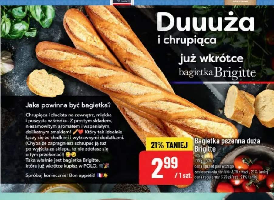 Bagietka pszenna duża Brigitte