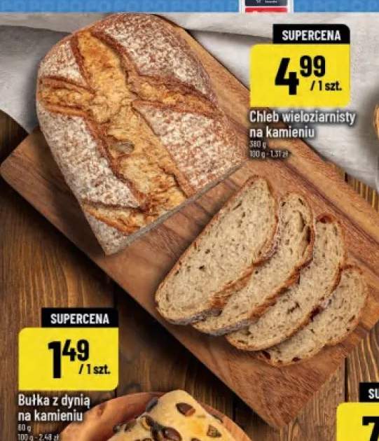 Chleb wieloziarnisty na kamieniu
