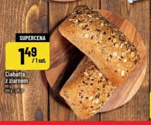 Ciabatta z ziarnem