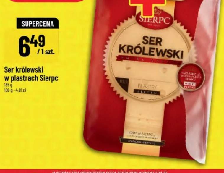 Ser królewski w plastrach Sierpc