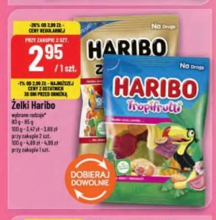 Żelki Haribo Tropifrutti +1 wariant