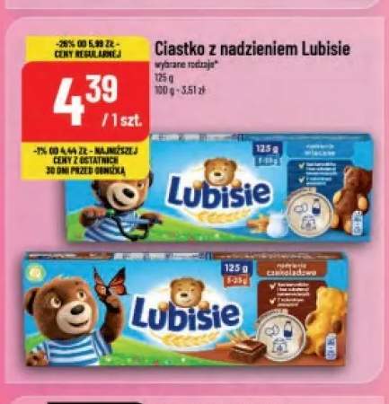 Ciastko z nadzieniem mlecznym Lubisie +1 wariant