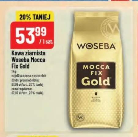 Kawa ziarnista Woseba Mocca Fix Gold