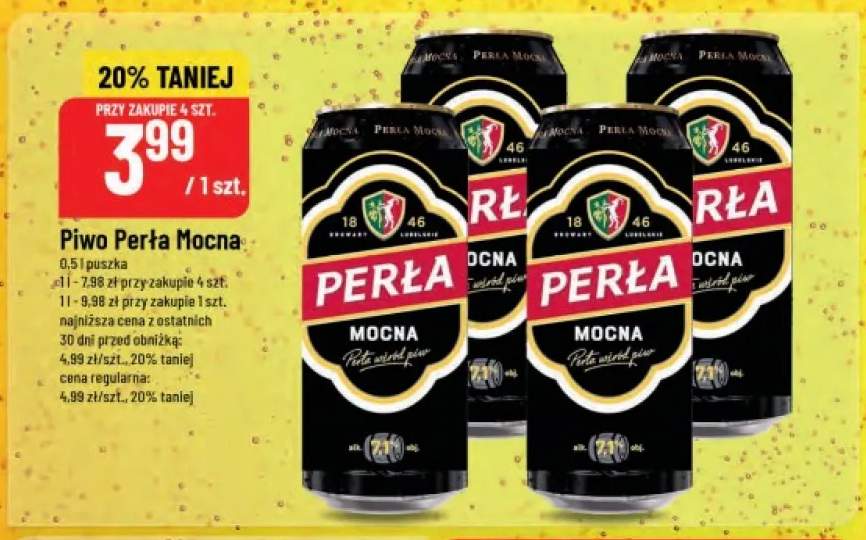 Piwo Perła Mocna