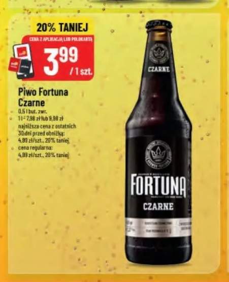 Piwo Fortuna Czarne