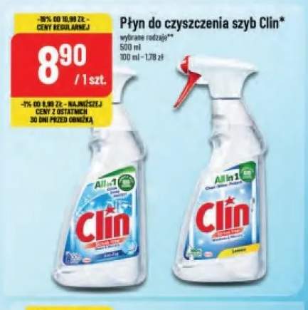 Płyn do czyszczenia szyb Clin Anti-Fog +1 wariant
