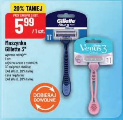 Maszynka do golenia Gillette Blue3 Plus Comfort +1 wariant