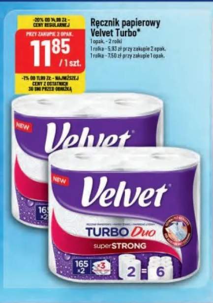 Ręcznik papierowy Velvet Turbo 2-pak