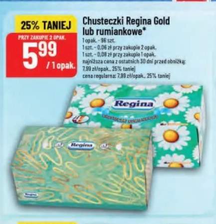Chusteczki Regina Gold +1 wariant