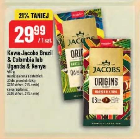 Kawa ziarnista Jacobs Brazil & Colombia +1 wariant