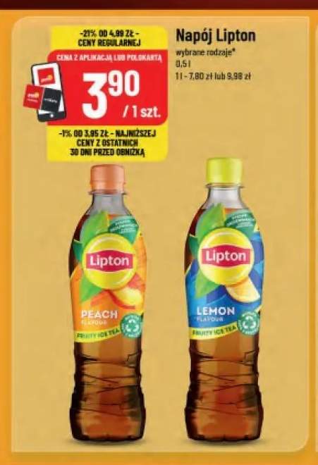 Napój Lipton Peach +1 wariant