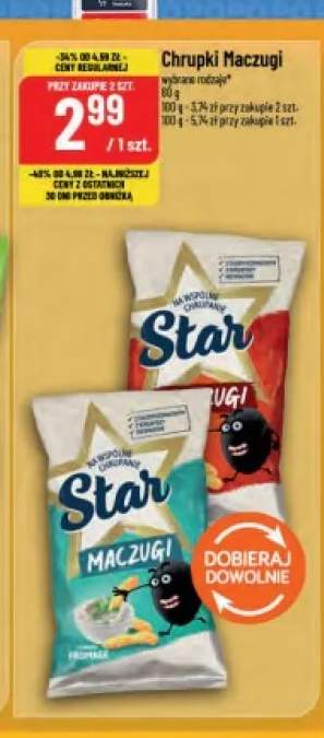 Chrupki Star Maczugi Fromage +1 wariant