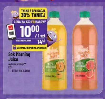Sok Morning Juice mandarynka +1 wariant