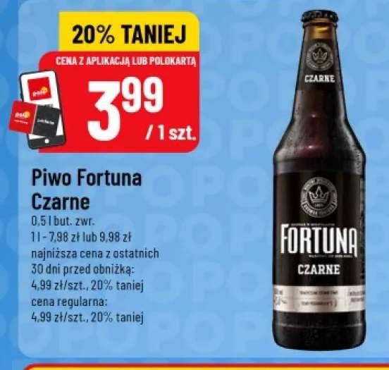 Piwo Fortuna Czarne
