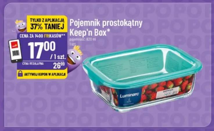 Pojemnik prostokątny Keep'n Box 820 ml Luminarc