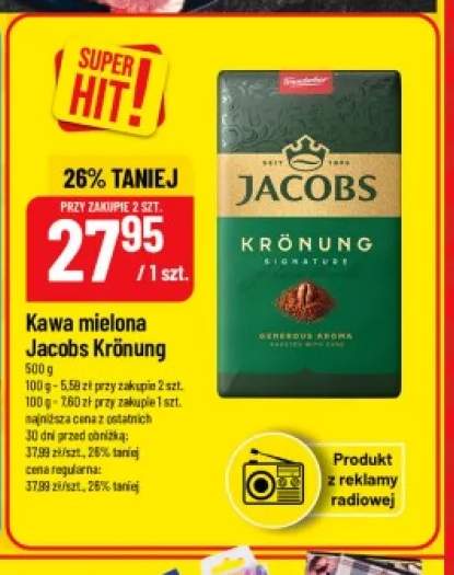 Kawa mielona Jacobs Krönung