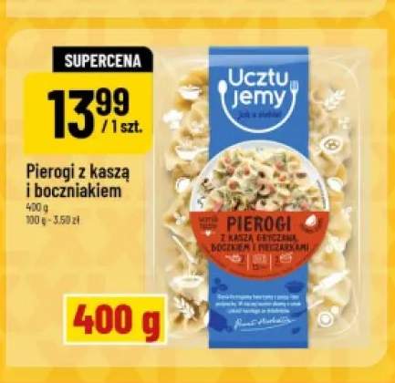 Pierogi z kaszą i boczniakiem Ucztujemy