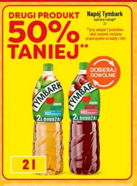 Napój Tymbark jabłko mięta +1 wariant