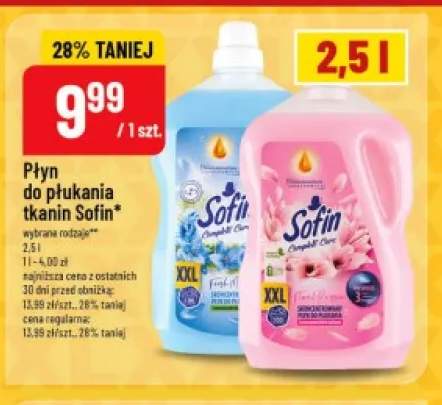 Płyn do płukania tkanin Sofin