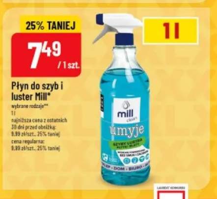 Płyn do szyb i luster Mill