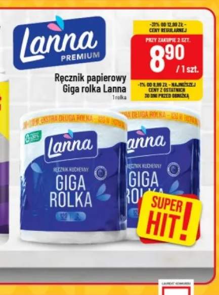 Ręcznik papierowy Giga rolka Lanna