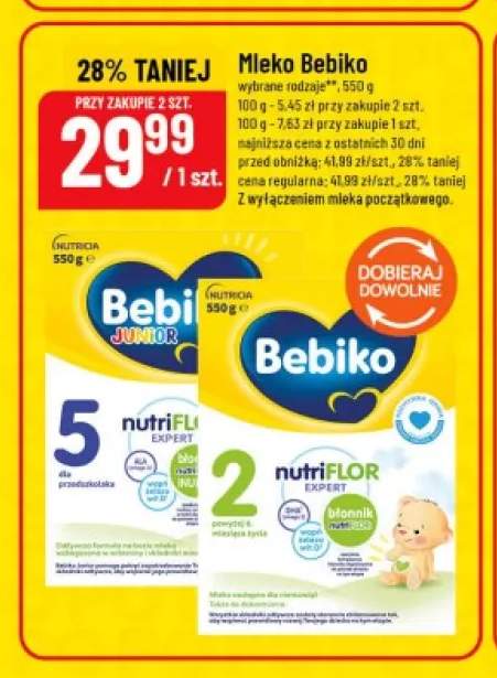 Mleko Bebiko Junior 5 +1 wariant
