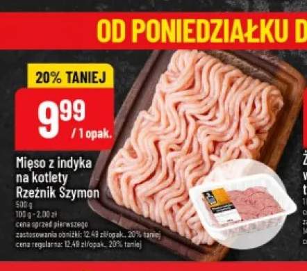 Mięso z indyka na kotlety Rzeźnik Szymon