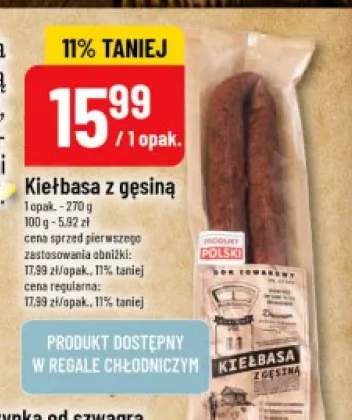 Kiełbasa z gęsiną
