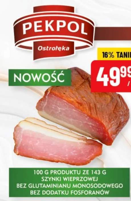 Szynka długodojrzewająca Pekpol