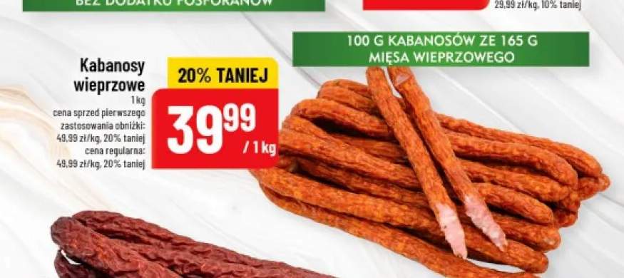 Kabanosy wieprzowe Pekpol
