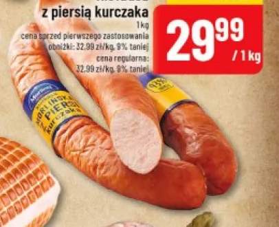 Kiełbasa z piersią kurczaka Morliny