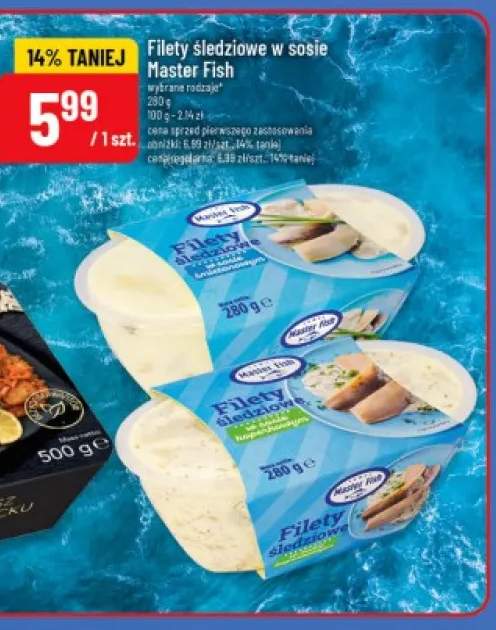 Filety śledziowe w sosie śmietanowym Master Fish +2 warianty