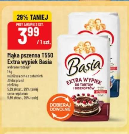 Mąka pszenna T550 Extra wypiek Basia