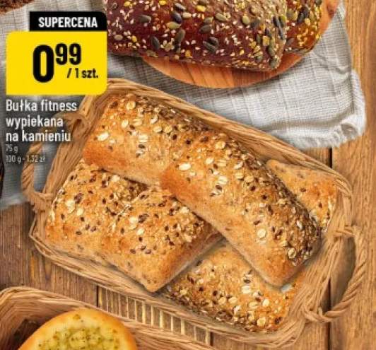 Bułka fitness wypiekana na kamieniu