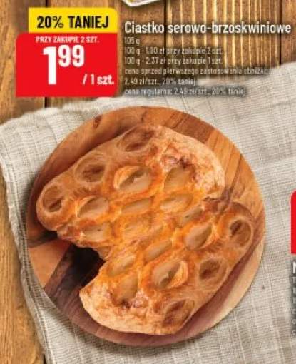 Ciastko serowo-brzoskwiniowe