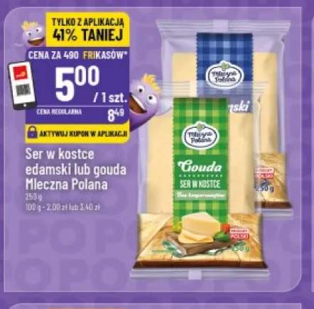 Ser w kostce edamski Mleczna Polana +1 wariant