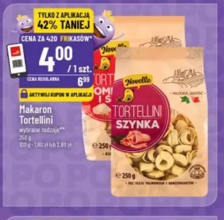 Makaron Tortellini szynka Novelle +1 wariant