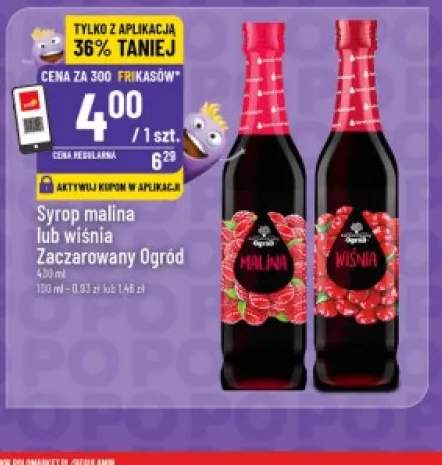 Syrop malina Zaczarowany Ogród +1 wariant