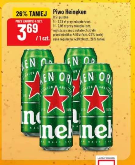 Piwo Heineken