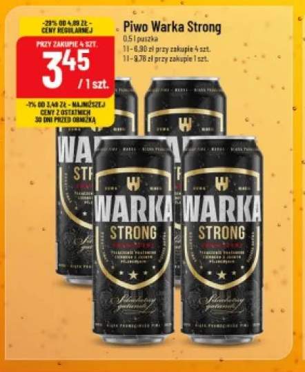 Piwo Warka Strong