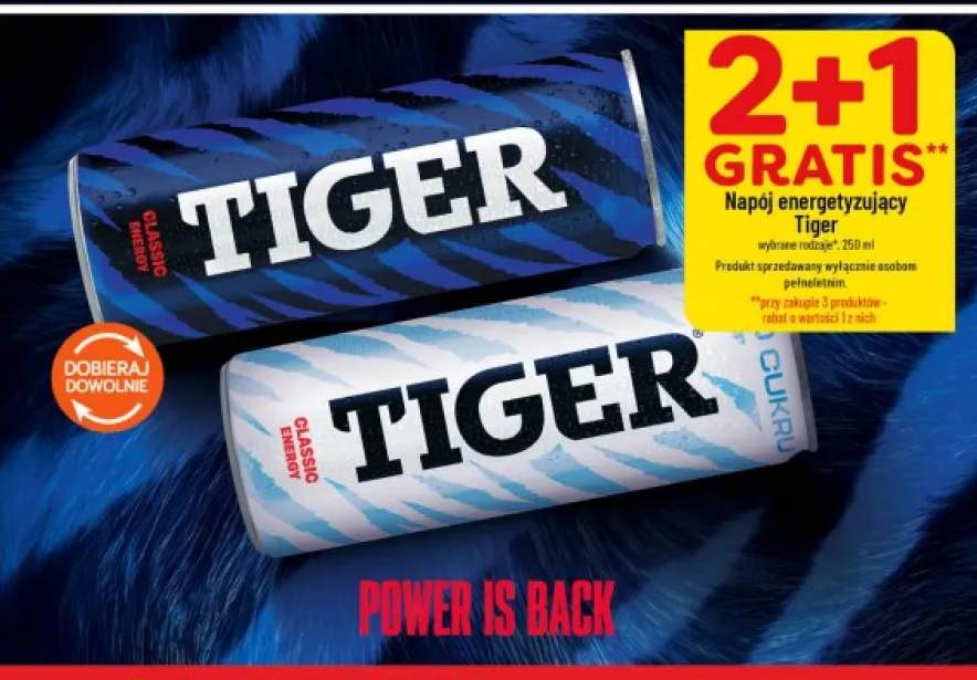 Napój energetyzujący Tiger Energy Classic +1 wariant