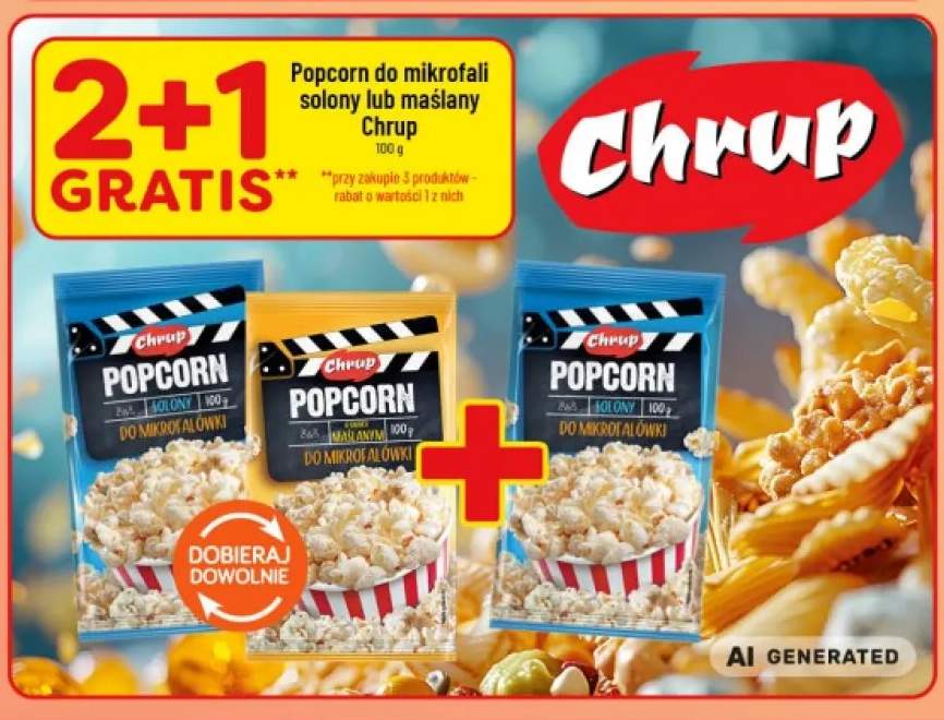 Popcorn do mikrofali solony Chrup +1 wariant