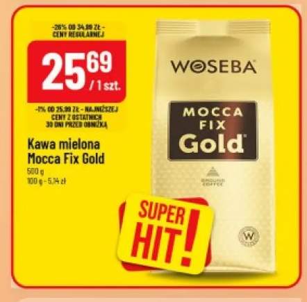 Kawa mielona Mocca Fix Gold Woseba