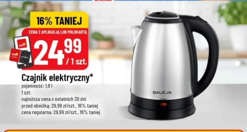 Czajnik elektryczny 1,8 l Galicja