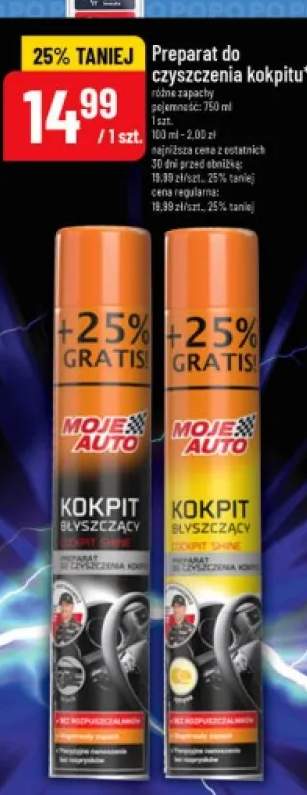 Preparat do czyszczenia kokpitu Moje Auto