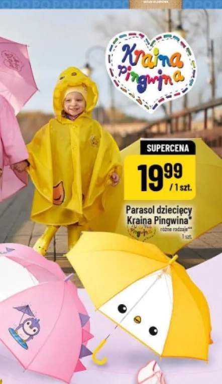 Parasol dziecięcy Kraina Pingwina