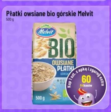Płatki owsiane bio górskie Melvit
