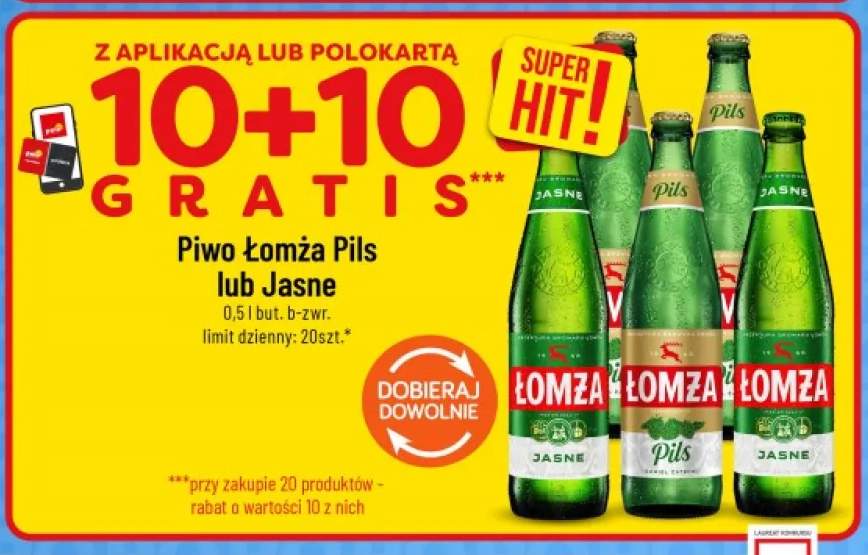 Piwo Łomża Pils +1 wariant