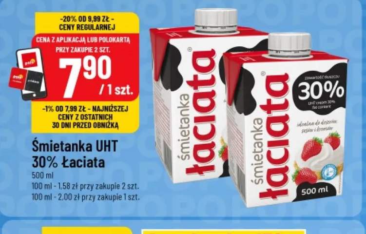 Śmietanka UHT Łaciata 30%