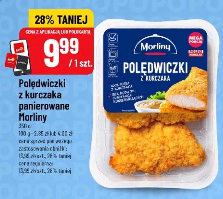 Polędwiczki z kurczaka panierowane Morliny